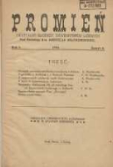 Promień: kwartalnik słuchaczy uniwersytetów ludowych 1925 R.1 Z.4