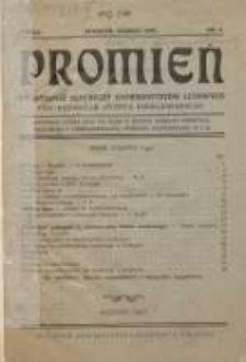 Promień: kwartalnik słuchaczy uniwersytetów ludowych 1927 marzec/kwiecień R.3 Nr1