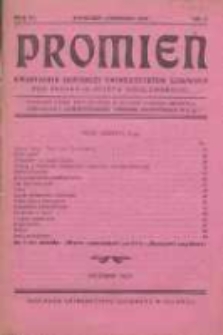 Promień: kwartalnik słuchaczy uniwersytetów ludowych 1927 kwiecień/czerwiec R.3 Nr2