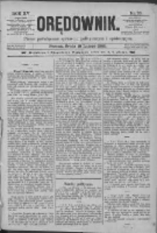 Orędownik: pismo poświęcone sprawom politycznym i spółecznym 1885.02.18 R.15 Nr39