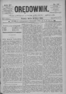 Orędownik: pismo poświęcone sprawom politycznym i spółecznym 1885.05.13 R.15 Nr108