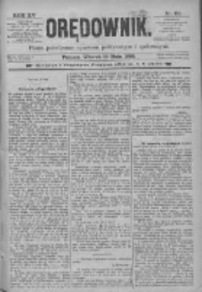 Orędownik: pismo poświęcone sprawom politycznym i spółecznym 1885.05.19 R.15 Nr112