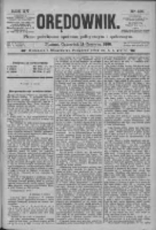 Orędownik: pismo poświęcone sprawom politycznym i spółecznym 1885.06.11 R.15 Nr130