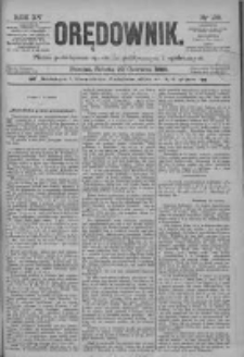 Orędownik: pismo poświęcone sprawom politycznym i spółecznym 1885.06.20 R.15 Nr138