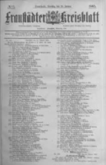 Fraustädter Kreisblatt. 1885.01.20 Nr6