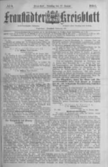 Fraustädter Kreisblatt. 1885.01.27 Nr8