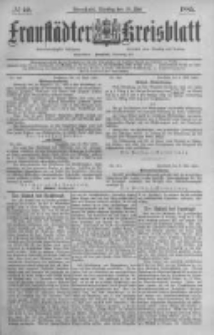 Fraustädter Kreisblatt. 1885.05.19 Nr40