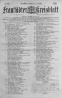Fraust&auml;dter Kreisblatt. 1885.10.16 Nr83