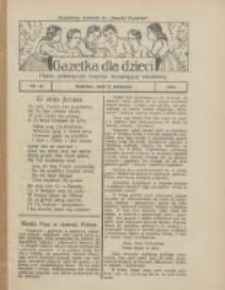 Gazetka dla Dzieci: pismo poświęcone również dorastającej młodzieży: bezpłatny dodatek do "Gazety Polskiej" 1924.04.17 Nr13