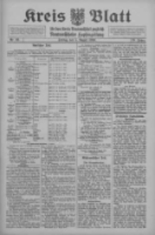 Kreis Blatt f&uuml;r den Kreis Neutomischeler zugleich Hopfenzeitung 1910.08.05 Jg.29 Nr62