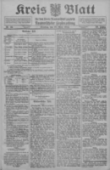Kreis Blatt f&uuml;r den Kreis Neutomischeler zugleich Hopfenzeitung 1911.03.28 Jg.30 Nr25
