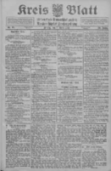 Kreis Blatt f&uuml;r den Kreis Neutomischeler zugleich Hopfenzeitung 1911.04.07 Jg.30 Nr28