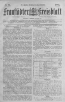 Fraustädter Kreisblatt. 1885.11.24 Nr94