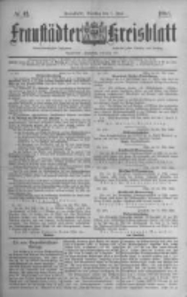 Fraust&auml;dter Kreisblatt. 1886.06.01 Nr43