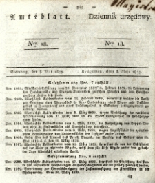 Amtsblatt der Königlichen Preussischen Regierung zu Bromberg. 1839.05.03 No.18