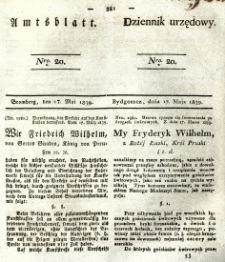Amtsblatt der Königlichen Preussischen Regierung zu Bromberg. 1839.05.17 No.20