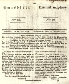 Amtsblatt der Königlichen Preussischen Regierung zu Bromberg. 1839.06.28 No.26