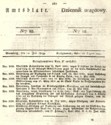 Amtsblatt der Königlichen Preussischen Regierung zu Bromberg. 1839.07.12 No.28