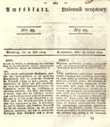 Amtsblatt der Königlichen Preussischen Regierung zu Bromberg. 1839.07.19 No.29