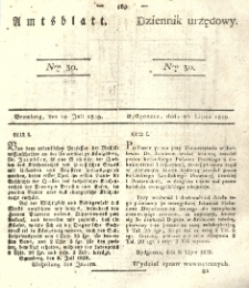 Amtsblatt der Königlichen Preussischen Regierung zu Bromberg. 1839.07.26 No.30