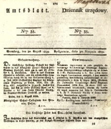 Amtsblatt der Königlichen Preussischen Regierung zu Bromberg. 1839.08.30 No.35