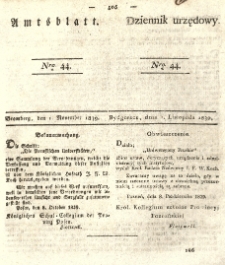 Amtsblatt der Königlichen Preussischen Regierung zu Bromberg. 1839.11.01 No.44