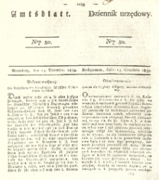 Amtsblatt der Königlichen Preussischen Regierung zu Bromberg. 1839.12.13 No.50