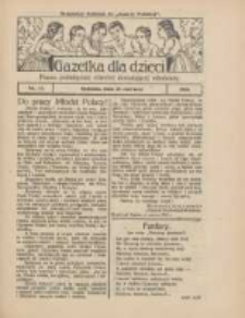 Gazetka dla Dzieci: pismo poświęcone również dorastającej młodzieży: bezpłatny dodatek do "Gazety Polskiej" 1924.06.26 Nr23