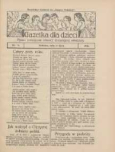 Gazetka dla Dzieci: pismo poświęcone również dorastającej młodzieży: bezpłatny dodatek do "Gazety Polskiej" 1924.07.17 Nr26