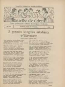 Gazetka dla Dzieci: pismo poświęcone również dorastającej młodzieży: bezpłatny dodatek do "Gazety Polskiej" 1924.09.25 Nr36
