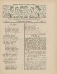 Gazetka dla Dzieci: pismo poświęcone również dorastającej młodzieży: bezpłatny dodatek do "Gazety Polskiej" 1924.11.06 Nr42