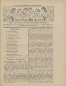 Gazetka dla Dzieci: pismo poświęcone również dorastającej młodzieży: bezpłatny dodatek do "Gazety Polskiej" 1924.11.27 Nr45