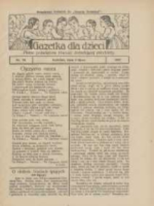 Gazetka dla Dzieci: pismo poświęcone również dorastającej młodzieży: bezpłatny dodatek do "Gazety Polskiej" 1925.07.09 Nr28