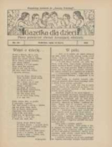 Gazetka dla Dzieci: pismo poświęcone również dorastającej młodzieży: bezpłatny dodatek do "Gazety Polskiej" 1925.07.23 Nr30