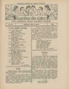Gazetka dla Dzieci: pismo poświęcone również dorastającej młodzieży: bezpłatny dodatek do "Gazety Polskiej" 1925.07.30 Nr31