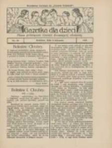 Gazetka dla Dzieci: pismo poświęcone również dorastającej młodzieży: bezpłatny dodatek do "Gazety Polskiej" 1925.08.06 Nr32