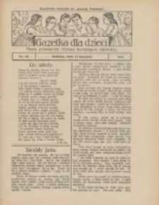 Gazetka dla Dzieci: pismo poświęcone również dorastającej młodzieży: bezpłatny dodatek do "Gazety Polskiej" 1925.08.27 Nr35