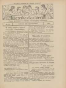 Gazetka dla Dzieci: pismo poświęcone również dorastającej młodzieży: bezpłatny dodatek do "Gazety Polskiej" 1925.10.01 Nr40