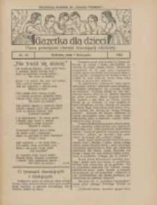 Gazetka dla Dzieci: pismo poświęcone również dorastającej młodzieży: bezpłatny dodatek do "Gazety Polskiej" 1925.11.05 Nr45