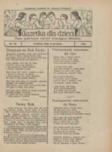 Gazetka dla Dzieci: pismo poświęcone również dorastającej młodzieży: bezpłatny dodatek do "Gazety Polskiej" 1925.12.31 Nr53
