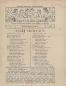 Gazetka dla Dzieci: pismo poświęcone również dorastającej młodzieży: bezpłatny dodatek do "Gazety Polskiej" 1926.01.07 Nr1