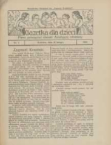Gazetka dla Dzieci: pismo poświęcone również dorastającej młodzieży: bezpłatny dodatek do "Gazety Polskiej" 1926.02.18 Nr7