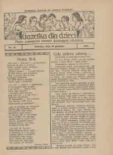 Gazetka dla Dzieci: pismo poświęcone również dorastającej młodzieży: bezpłatny dodatek do "Gazety Polskiej" 1926.12.29 Nr52