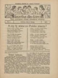 Gazetka dla Dzieci: pismo poświęcone również dorastającej młodzieży: bezpłatny dodatek do "Gazety Polskiej" 1927.02.17 Nr7
