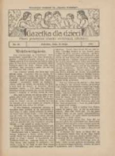 Gazetka dla Dzieci: pismo poświęcone również dorastającej młodzieży: bezpłatny dodatek do "Gazety Polskiej" 1927.05.25 Nr21