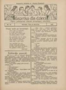 Gazetka dla Dzieci: pismo poświęcone również dorastającej młodzieży: bezpłatny dodatek do "Gazety Polskiej" 1927.08.18 Nr33