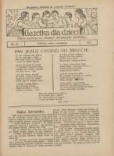 Gazetka dla Dzieci: pismo poświęcone również dorastającej młodzieży: bezpłatny dodatek do "Gazety Polskiej" 1927.09.01 Nr35