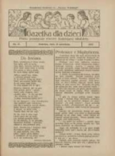 Gazetka dla Dzieci: pismo poświęcone r&oacute;wnież dorastającej młodzieży: bezpłatny dodatek do "Gazety Polskiej" 1927.09.15 Nr37