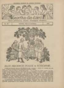 Gazetka dla Dzieci: pismo poświęcone również dorastającej młodzieży: bezpłatny dodatek do "Gazety Polskiej" 1927.09.22 Nr38