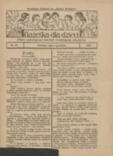 Gazetka dla Dzieci: pismo poświęcone również dorastającej młodzieży: bezpłatny dodatek do "Gazety Polskiej" 1927.12.01 Nr48